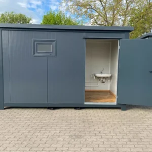 Contentor sanitário para pessoas com mobilidade reduzida – WC com rampa