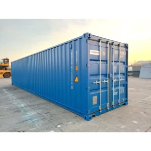 CONTENTOR MARÍTIMO 40 PÉS HIGH CUBE AZUL  O contentor marítimo de 40 pés High Cube