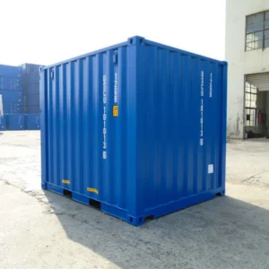 Novo contentor marítimo de 10 pés azul