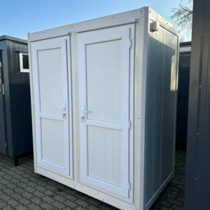 CONTENTOR SANITÁRIO 1,30 × 2,05 M COM DUCHE DUPLO