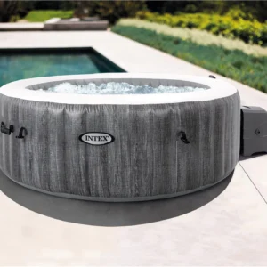 Intex PureSpa Deluxe Madeira Cinza – 63″ x 21″